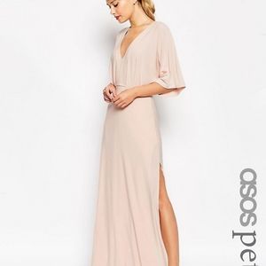 ASOS Petite Kimono Plunge Maxi Dress